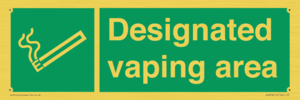 Designated vaping area